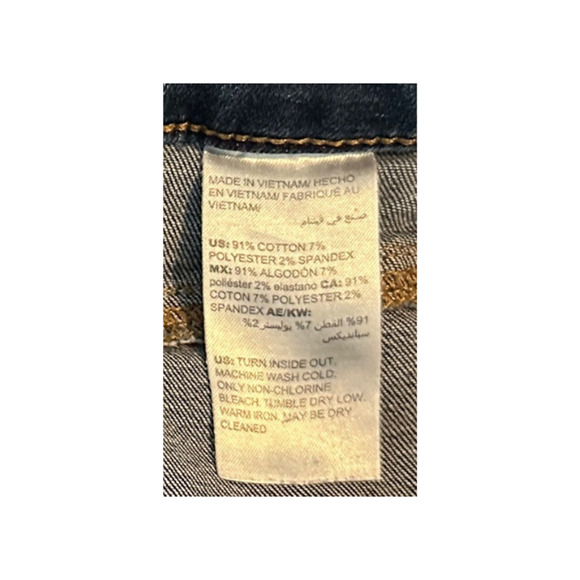Chico’s Jeans Skinny Ankle High Rise Stretch Frayed Hem Denim Blue Women’s 10R - Picture 8 of 8